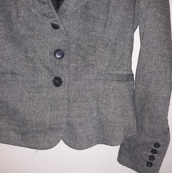 The Limited Grey Buttoned Blazer with Pocket - Picture 4 of 4